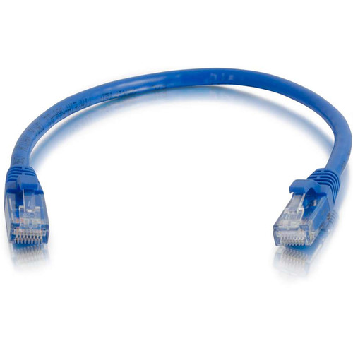 C2G 1' (0.30m) Cat6 Snagless Patch Cable (Blue)