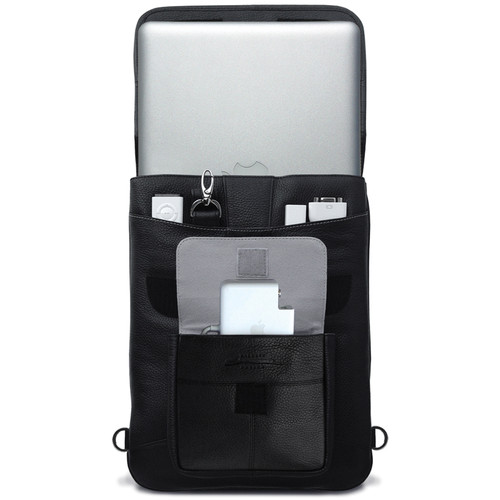 MacCase Premium Leather Briefcase (Black)