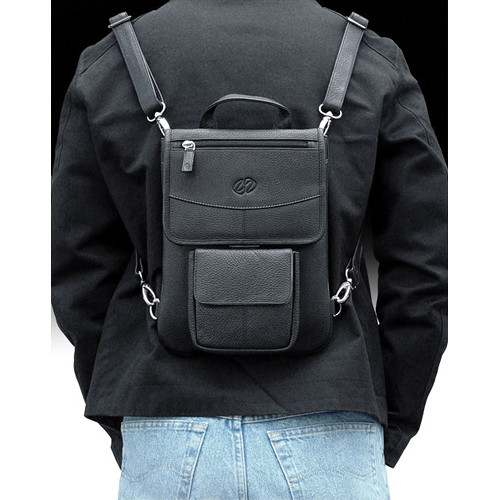 MacCase Premium Leather Briefcase (Black)