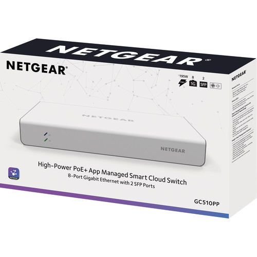 Netgear Insight 8-Port 1G Managed PoE+ Smart Cloud Switch