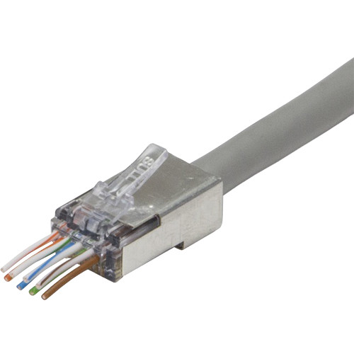 Platinum Tools ezEX44 Sheilded Cat 6 Internal Ground Connector (25-Pieces / Clamshell)