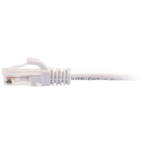 C2G RJ45 Male to RJ45 Male Slim Cat 6 Patch Cable (5', White)
