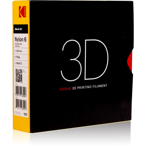 Kodak 2.85mm Nylon 6 Filament (750g, Black)