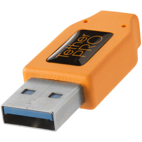 Tether Tools Starter Tethering Kit with USB 3.0 Type-A to Type-C Cable (15', Orange)