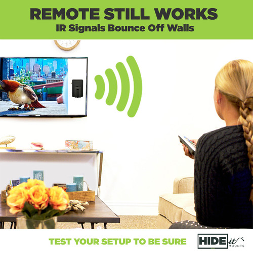 HIDEit Mounts Adjustable Wall Mount for Extra-Small Device (Black)