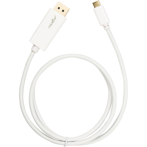 Rocstor USB Type-C to DisplayPort Cable (3', White)