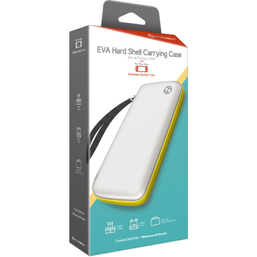 HYPERKIN EVA Hard-Shell Carrying Case for Nintendo Switch Lite (White & Yellow)