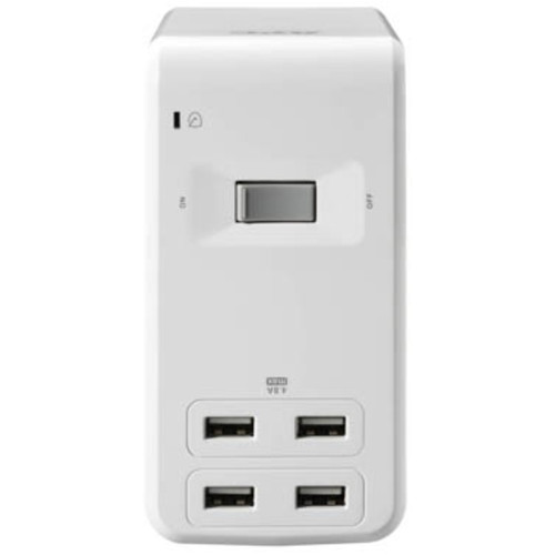 APC Essential SurgeArrest 6-Outlet Surge Protector with USB Ports (120V, White)