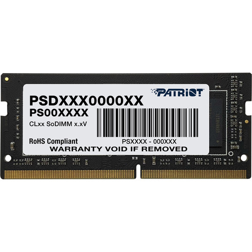 Patriot 32GB Signature Line DDR4 2666 MHz DR SO-DIMM Memory Module (1 x 32GB)