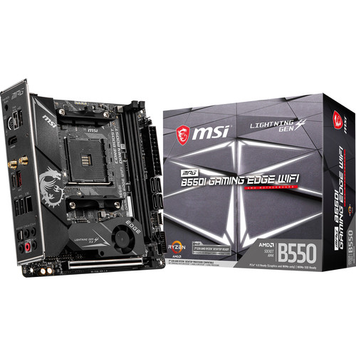 MSI MPG B550I Gaming Edge WIFI AM4 Mini-ITX Motherboard