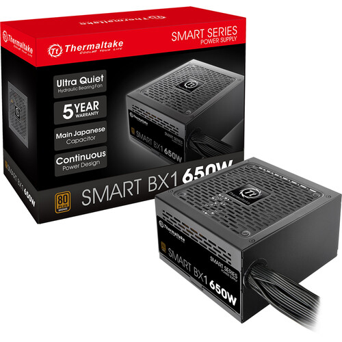Thermaltake Smart BX1 650W 80 PLUS Bronze ATX Power Supply