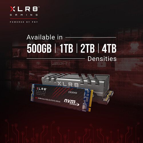 PNY Technologies CS3040 XLR8 4TB M.2 NVMe SSD
