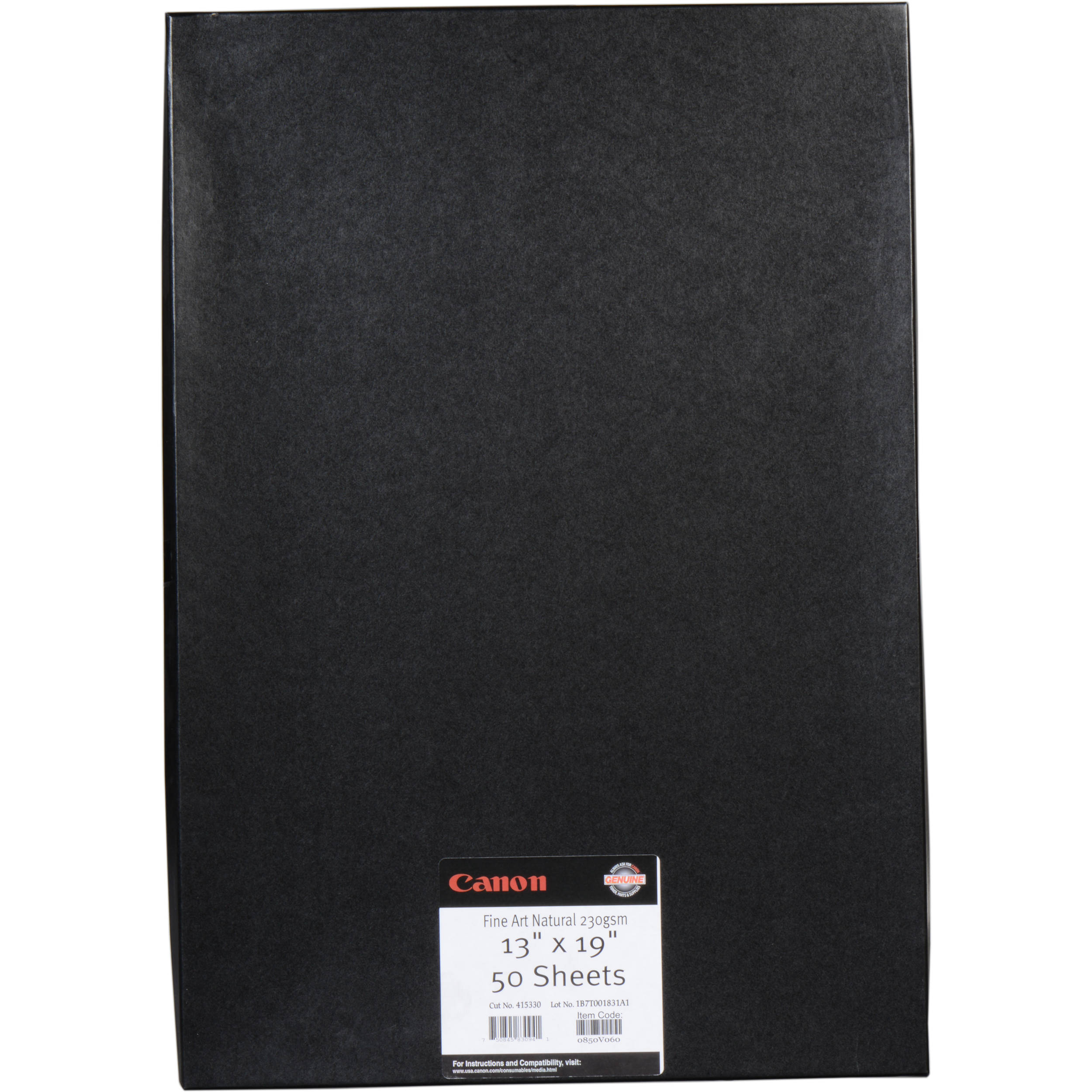 Canon Fine Art Bright White Paper (Matte, 330 gsm) for Inkjet - 13x19" (Super B) - 50 Sheets