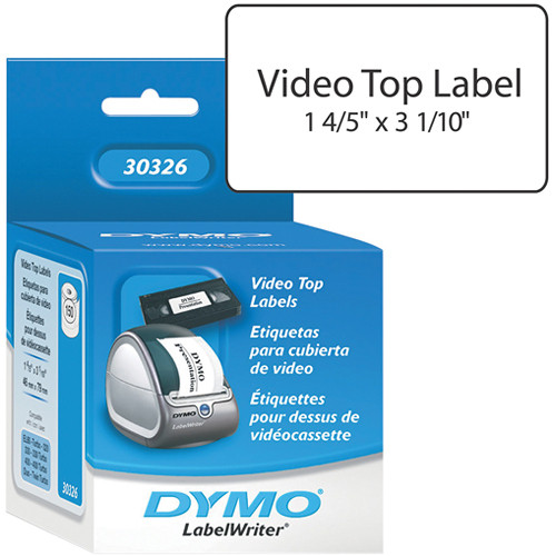 Dymo LabelWriter VHS Video Top Labels (1 4/5 x 3 1/10")