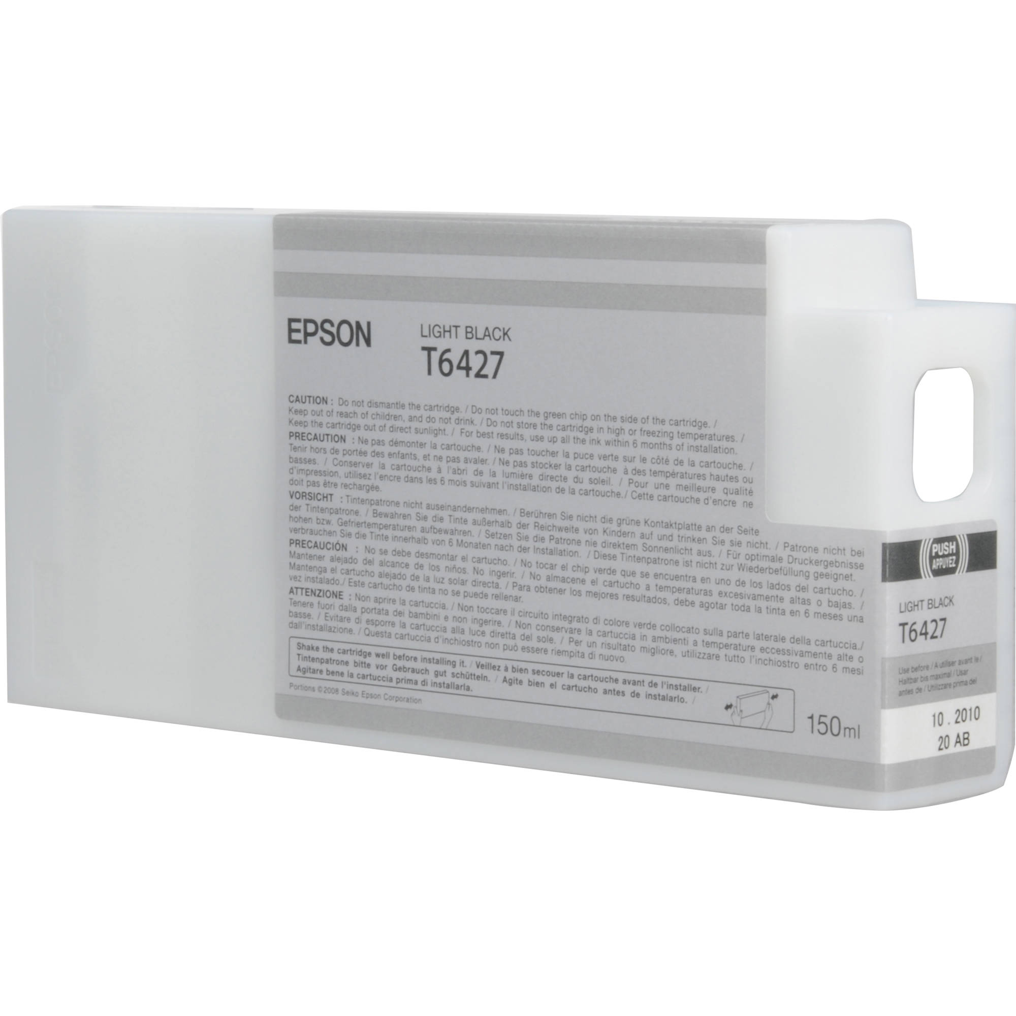 Epson T642700 Light Black UltraChrome HDR Ink Cartridge (150 mL)