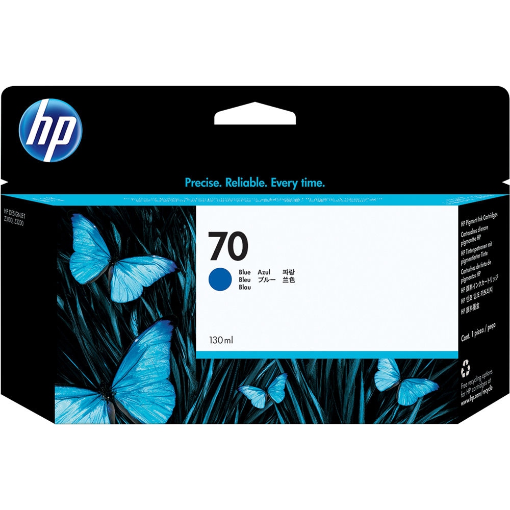 HP 70 Blue Ink Cartridge (130 ml)