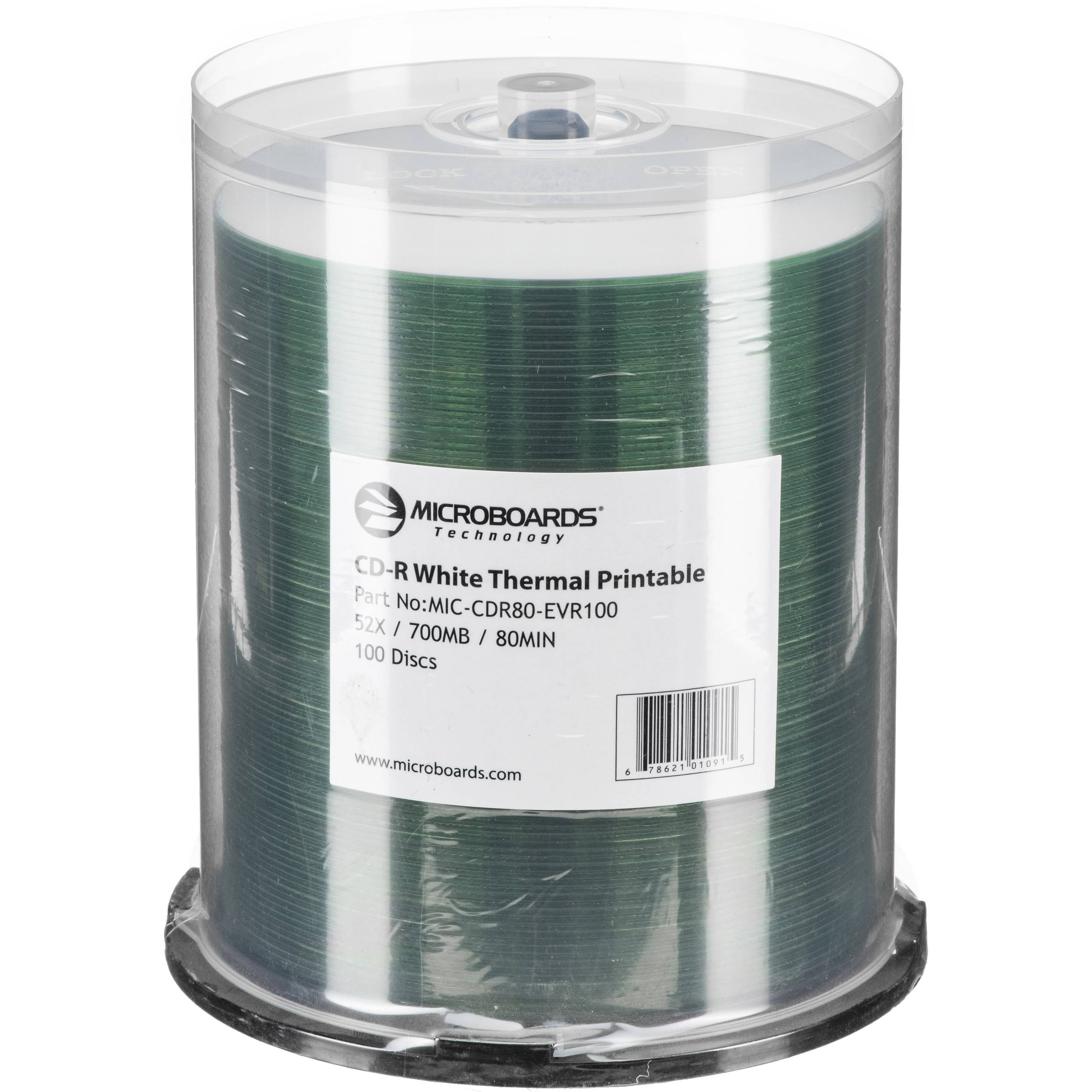 Microboards Printable 52x CD-R (100-Pack) For Rimage Everest Printer