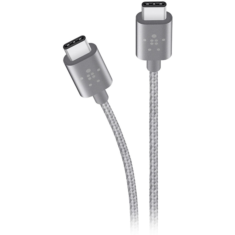 Belkin MIXIT Metallic USB 2.0 Type-C Male Cable (6', Gray)