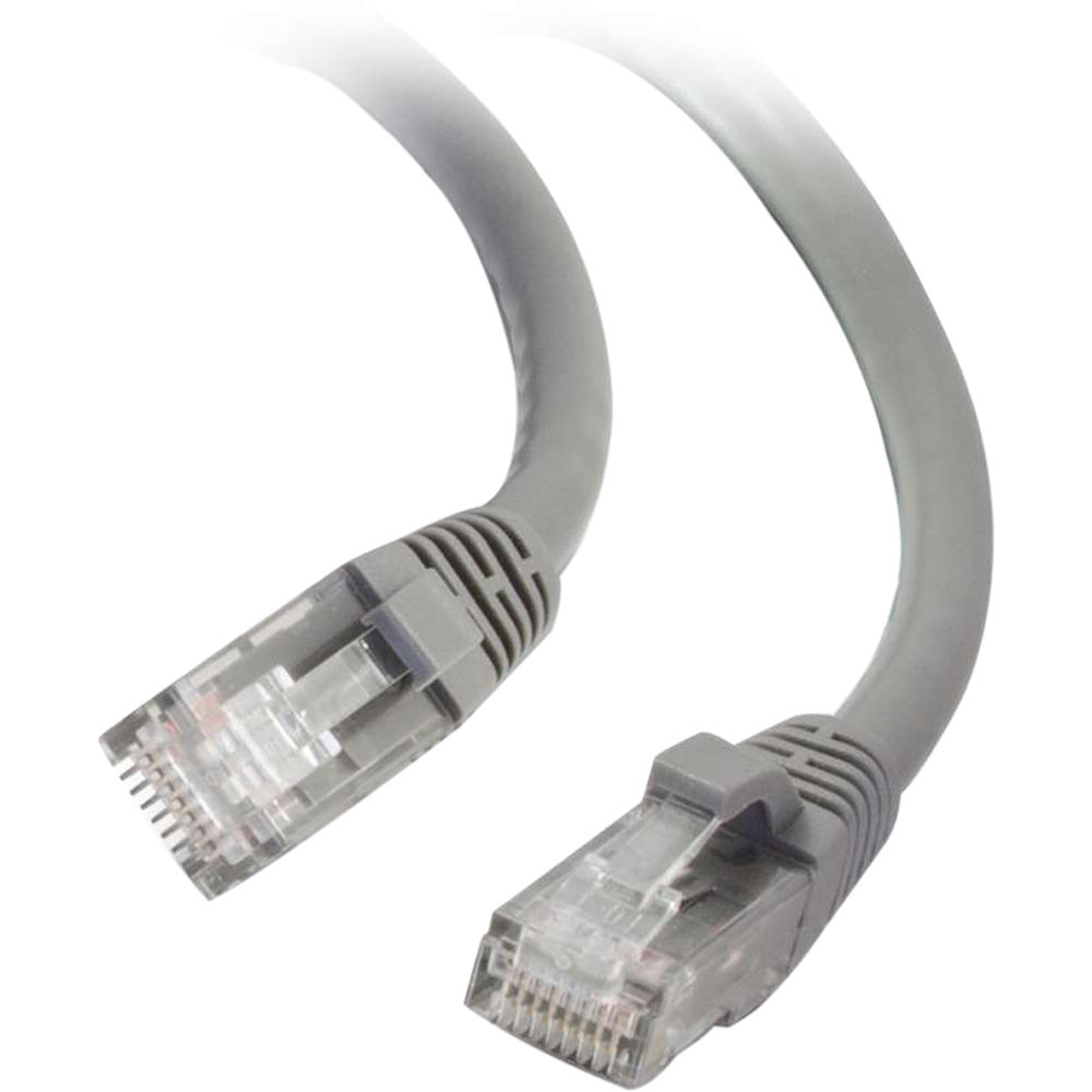 C2G RJ45 Male to RJ45 Male Cat 6 Snagless Patch Cable (2', Gray)