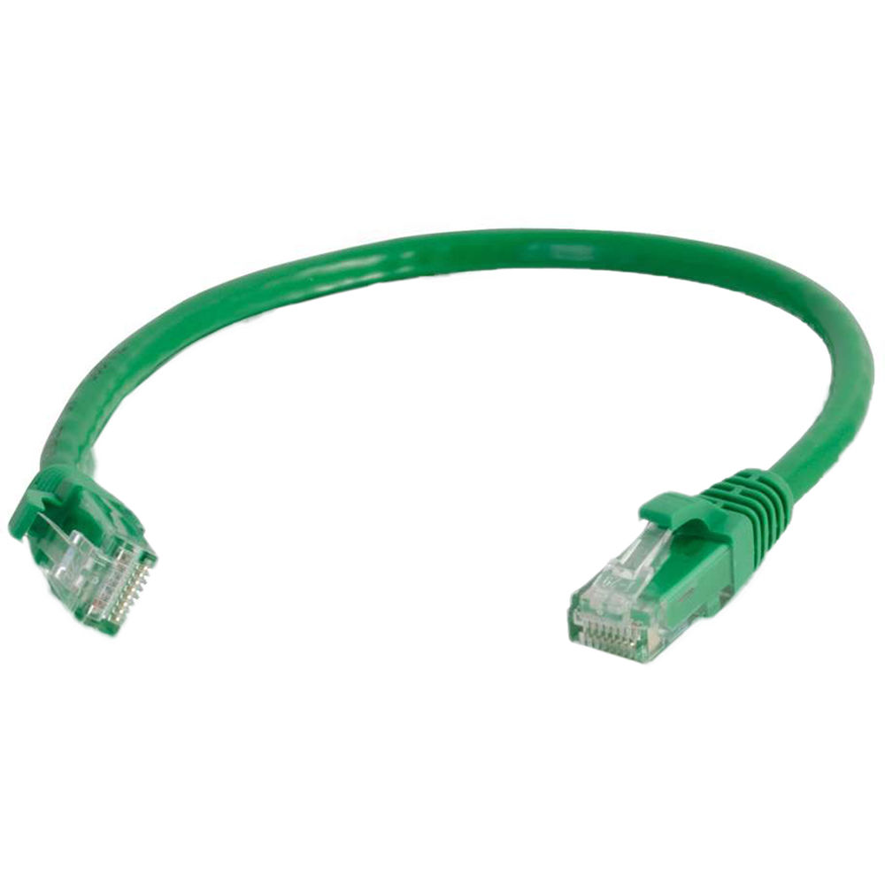 C2G RJ45 Male to RJ45 Male Cat 6 Snagless Patch Cable (12', Green)
