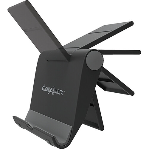 ChargeWorx Folding Stand for Tablets and Smartphones (Black)