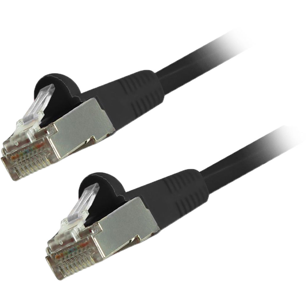 Comprehensive Cat 6 Snagless Shielded Ethernet Cable (50', Black)