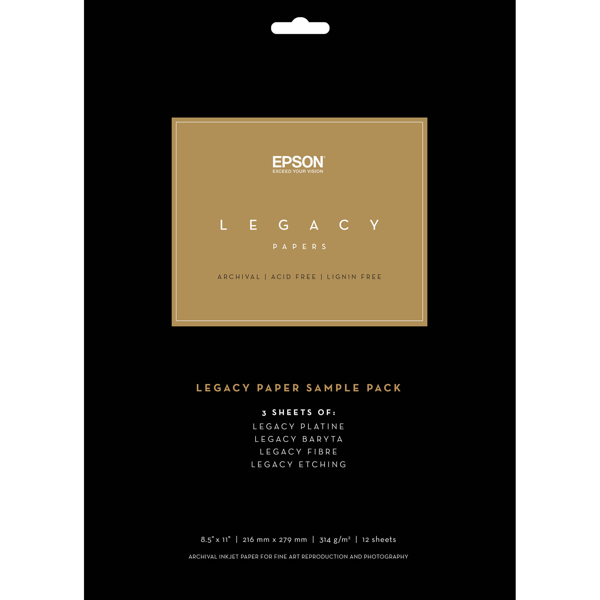 Epson Legacy Paper Sample Pack (8.5 x 11")