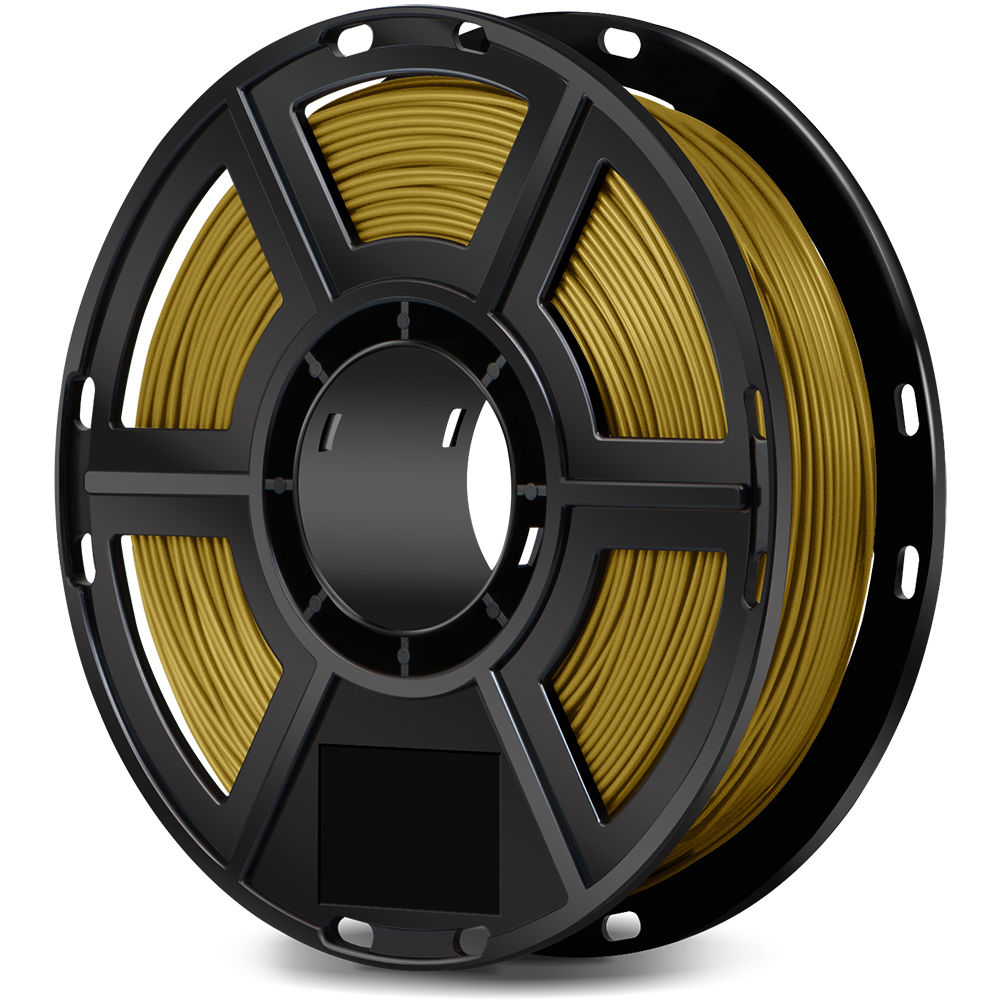 FlashForge 1.75mm PLA Filament for the Finder, Dreamer, Inventor Series, and Adventurer 3 (0.5kg, Gold)