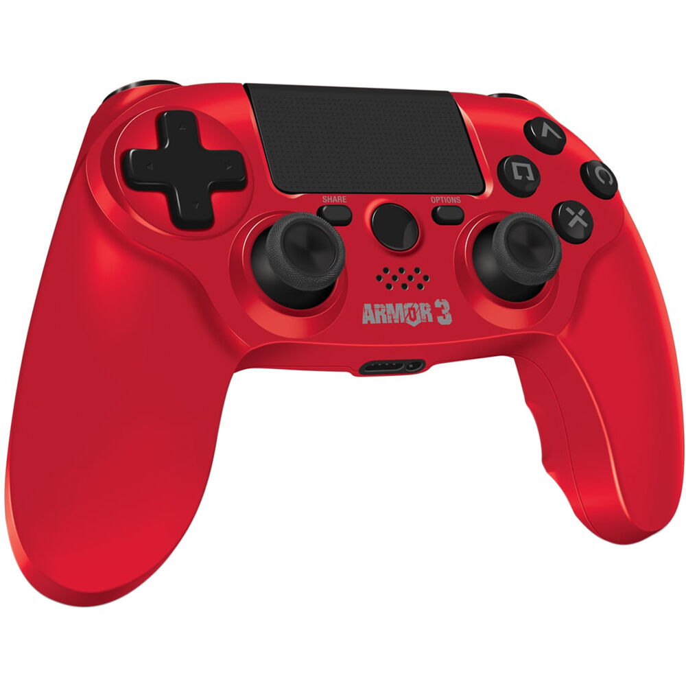 HYPERKIN Armor3 Wireless Game Controller for PS4, Windows, and Mac (Red)