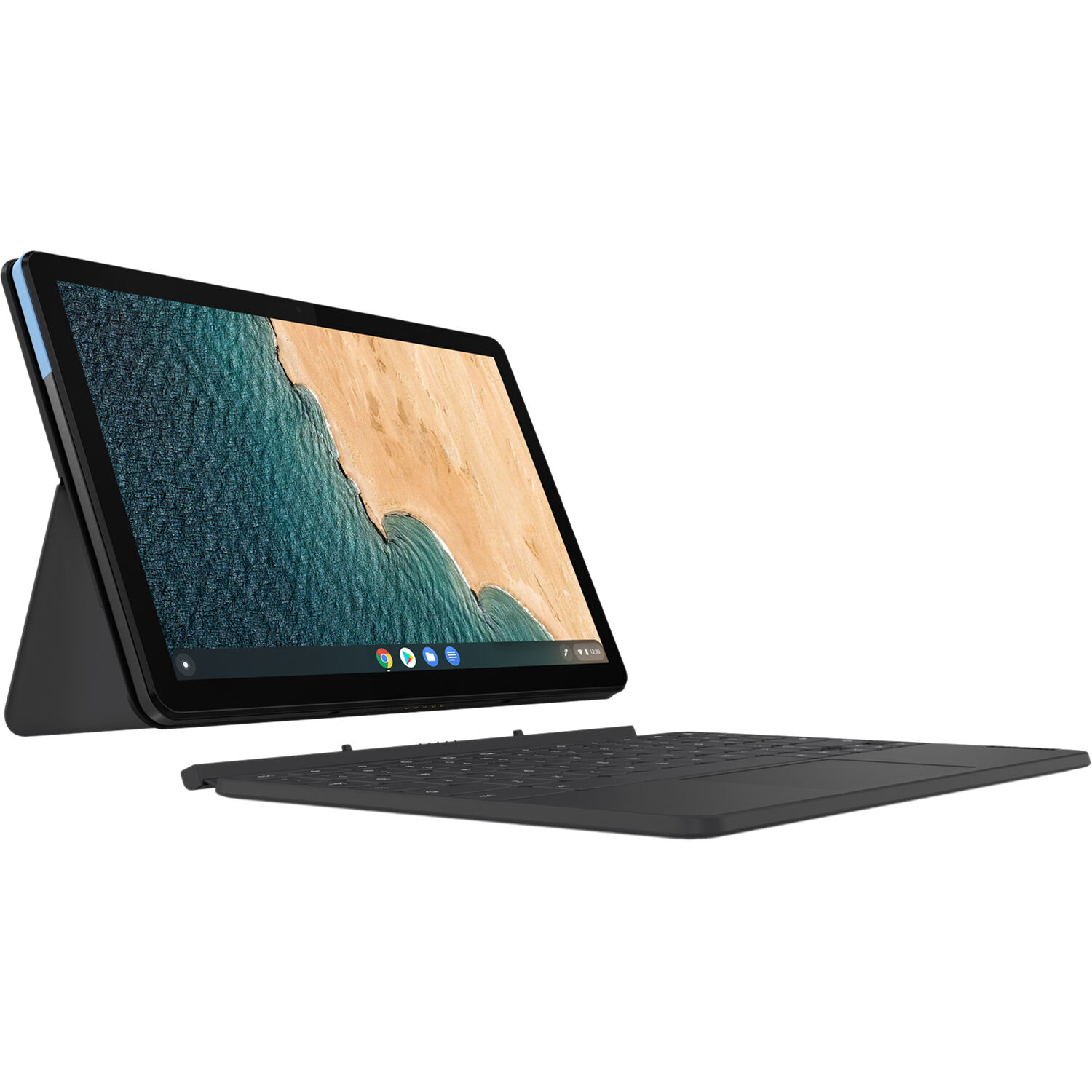 Lenovo 10.1" IdeaPad Duet 64GB Multi-Touch 2-in-1 Chromebook (Ice Blue & Iron Gray)