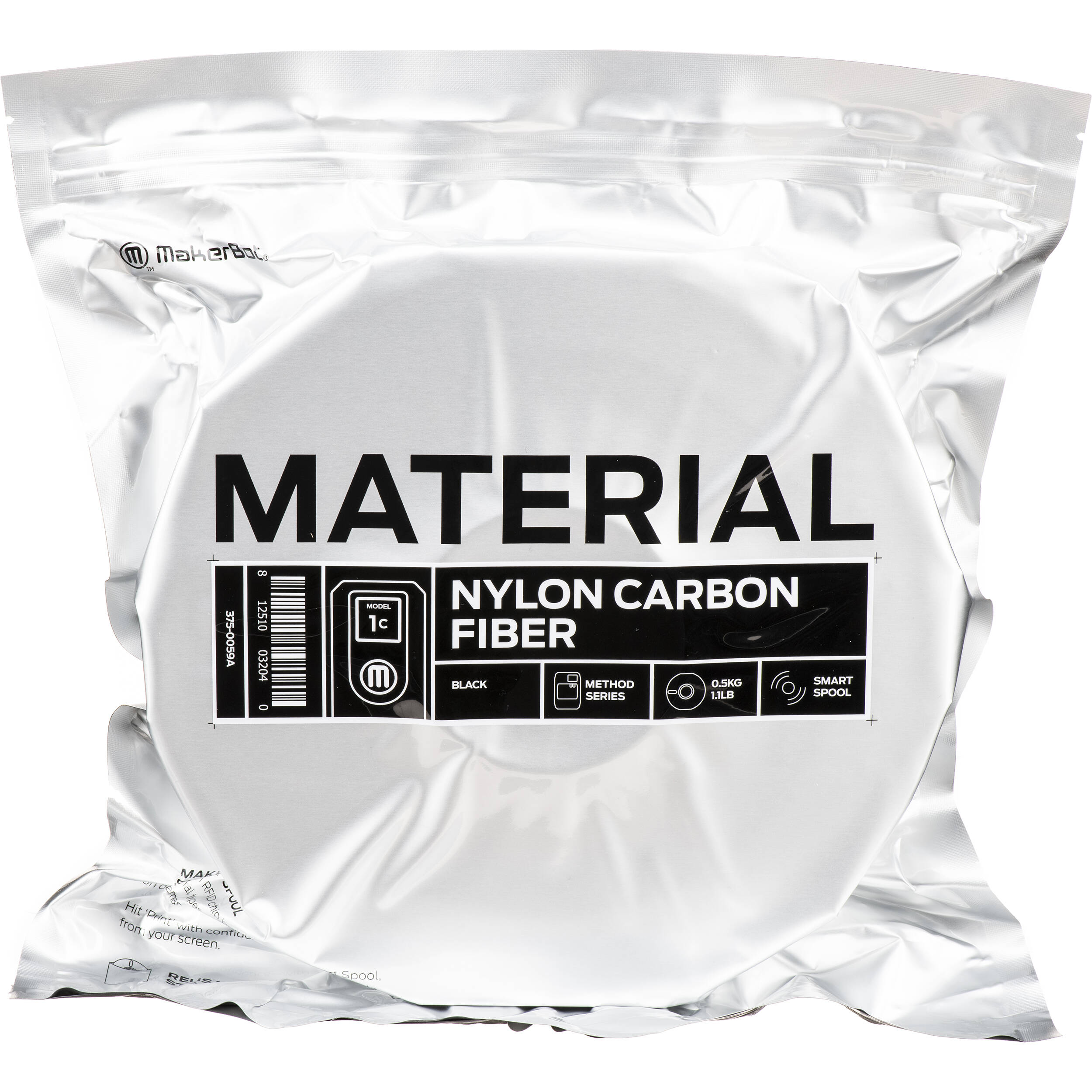 MakerBot 1.75mm Nylon Carbon Fiber Filament (.5kg, Black)