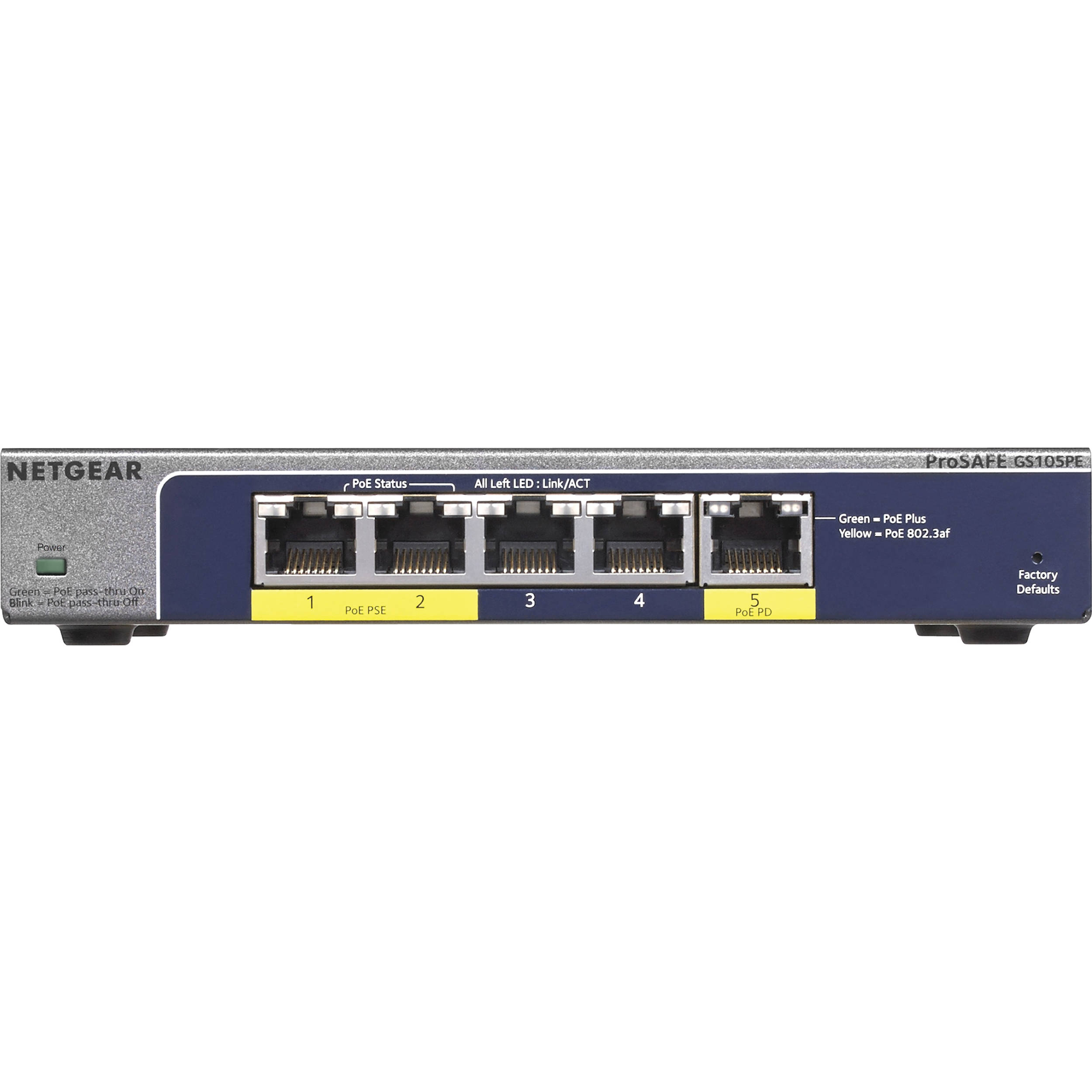 Netgear ProSafe Plus 5-Port Gigabit Ethernet Switch
