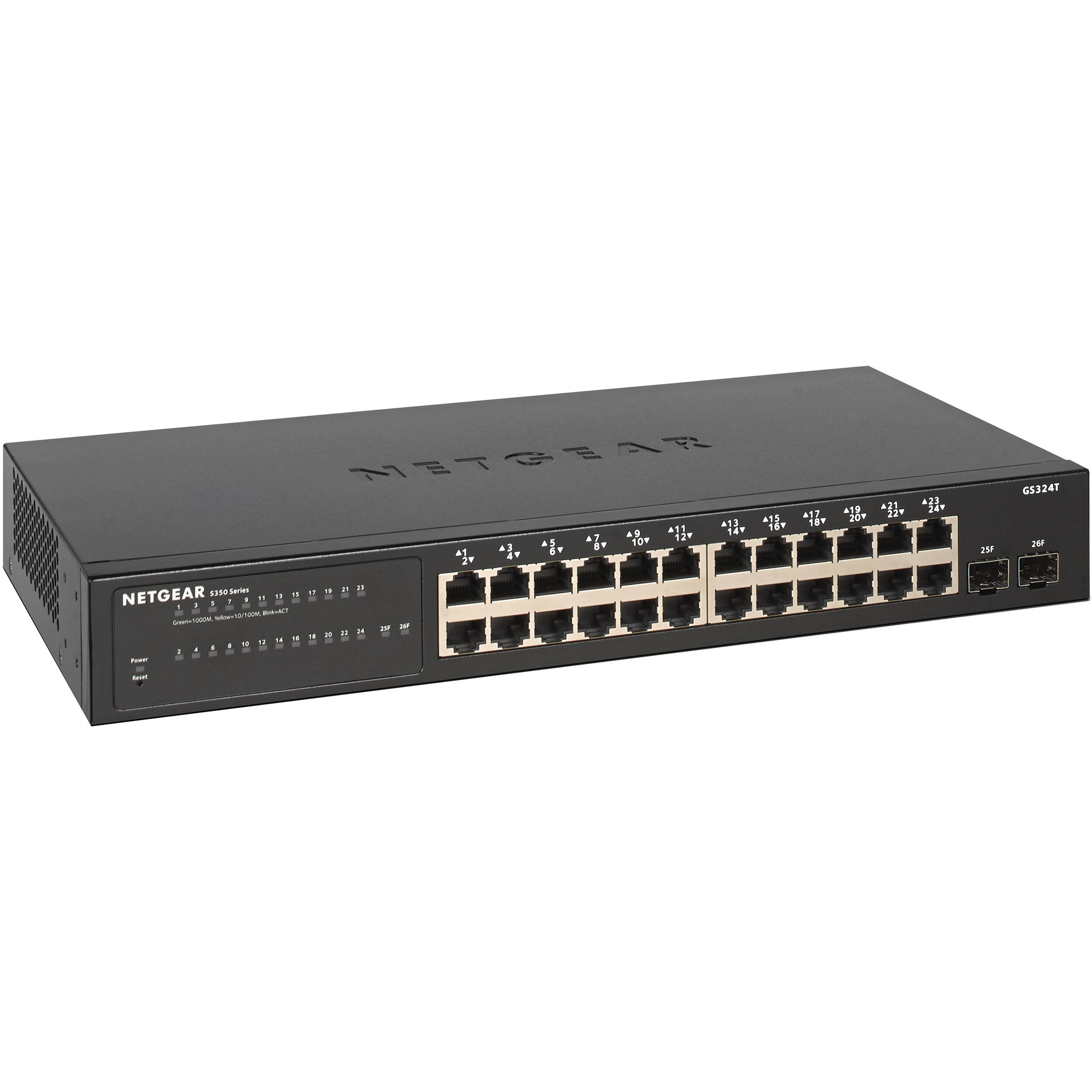 Netgear S350 GS324T 24-Port Gigabit Managed Switch with SFP